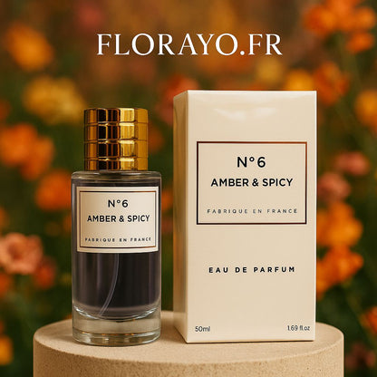 Découvrez Parfum Wo&Man Ambré & Épicé - 50 ml N°6 : Une Fragrance Intense et Épicée - FLORAYO